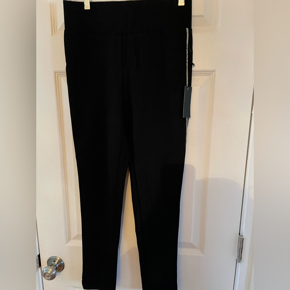 black leggings with rhinestones